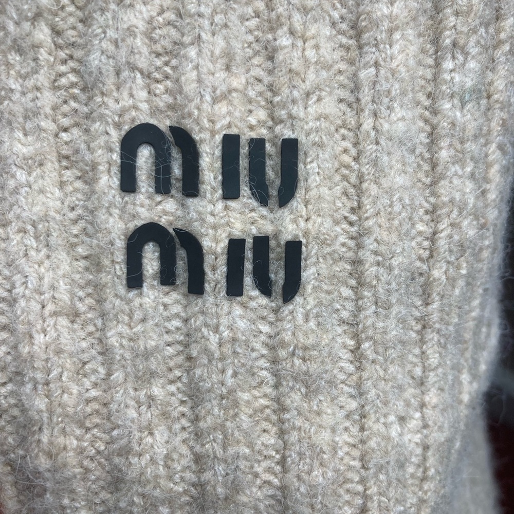 Miu Miu Ribbed Knit Beanie - Picture 4 of 6